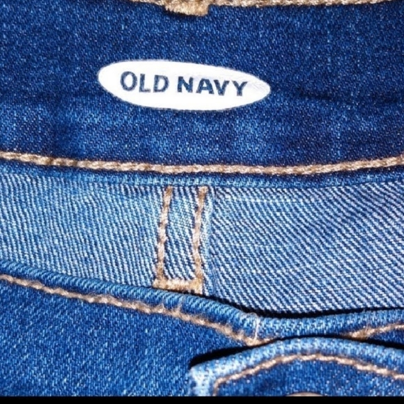 Old Navy Cuffed Blue Jean Shorts Sz 16 - Picture 2 of 11